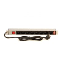 Reglette Alm 19" 1U 8P 2P+T Avec Interrupteur Lande