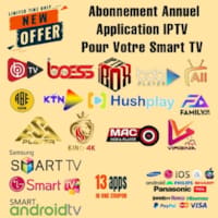Application IBO Player ou autre pour votre Smart TV. Abonnement 1 An (*Ce n'est pas abonements IPTV)