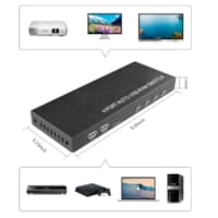 Commutateur KVM HDMI 4 entrées 1 Sortie 4K 30 Hz avec Contrôleur de Bureau