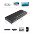 Commutateur KVM HDMI 4 entrées 1 sortie 4K 30 Hz avec contrôleur de bureau MT-HK401