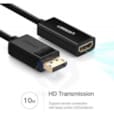 Ugreen Cable DP Male to HDMI Female 1080P 60HZ 40362