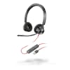Poly Blackwire 3320 Casque filaire Duo pour PC / Mac simple confortable USB