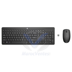 Ensemble Clavier et Souris sans Fil HP 235 AZERTY
