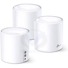 AX5400 Whole Home Mesh Wi-Fi 6 SystemSPEED: 4,804 Mbps on 5 GHz and 574 Mbps on 2.4 GHz.SPEC: 4× Internal Antennas, 2× Gigabit Ports (WAN/LAN auto-sensing), Qualcomm 1 GHz Quad-core CPU, 4 Streams for 5 GHzFEATURE: Deco App, Router/AP Mode, IPv6, IP DECOX
