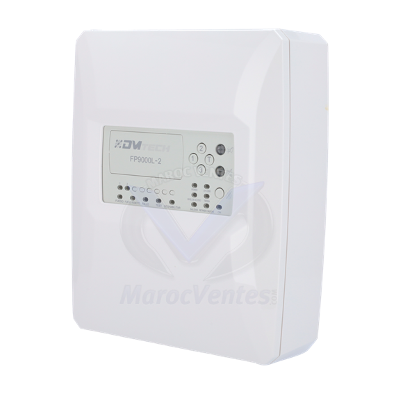 CENTRALE DE DETECTION INCENDIE CONVENTIONNELLE 2ZONES DMTECHFP9000L-2