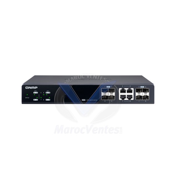 SWITCH 8 PORTS 10 GBE MANAGEABLE 8 XSFP+,4XRJ45,4X COMBO PORTS QSW-M804-4C