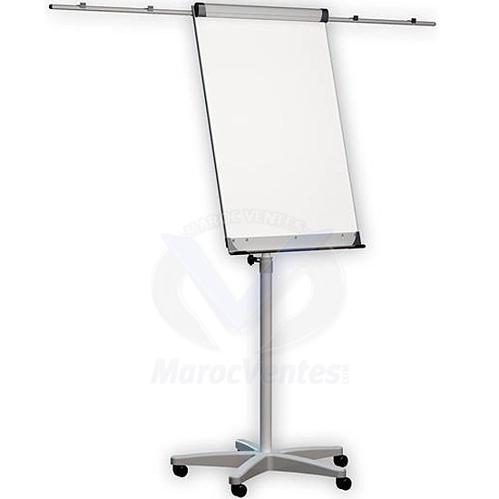 FLIPCHAT PAPERBOARD AVEC BRAS & ROULETTES - 2X3 TF02 ECO