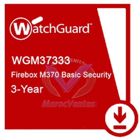 WatchGuard Basic Security Suite Renewal/Upgrade 3-yr for Firebox M370 WGM37333