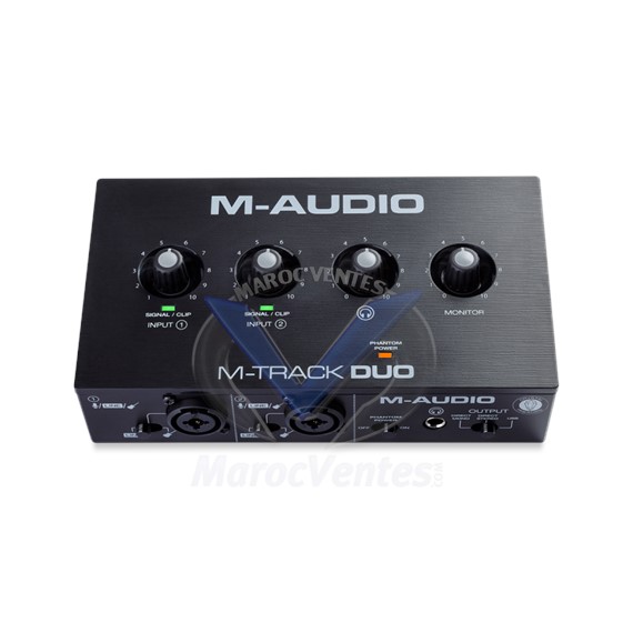 M-audio M-track Duo Carte Son 2 Canaux 2 Entrées Combo XLR/jack MTRA CK-DUO