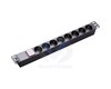 MULTIPRISE 8 PORTS PDU 1.5U/19"/2MT/16A/1.5MM2 GI-CUFOC-8 ALUM.SILVER