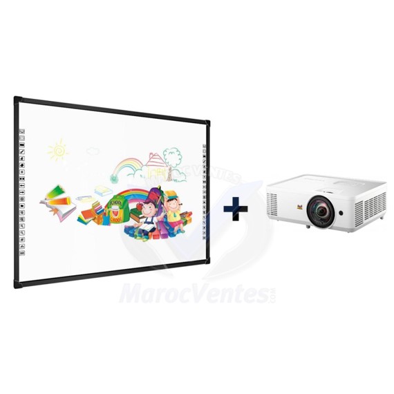 VIDEOPROJECTEUR INTERACTIF LED VIEWSONIC PS502X COURTE FOCALE AVEC TBI EIB-FC82IR + SUPPORT MURAL PS502X + TBI EIB-FC82IR + SUPPORT MURAL