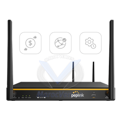 B-ONE Pus Routeur Gigabit Dual WAN x Ethernet WAN 4x Ethernet LAN 2x2 MIMO Dual-Band simultané, Wi-Fi 6 avec LTE ESIM