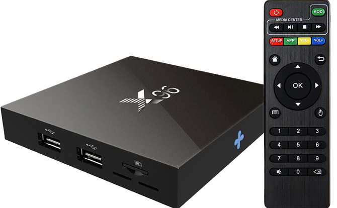X96 TV Box Android 6.0 Lecteur en ligne - US PLUG + 1GB RAM + 8GB ROM NOIR
