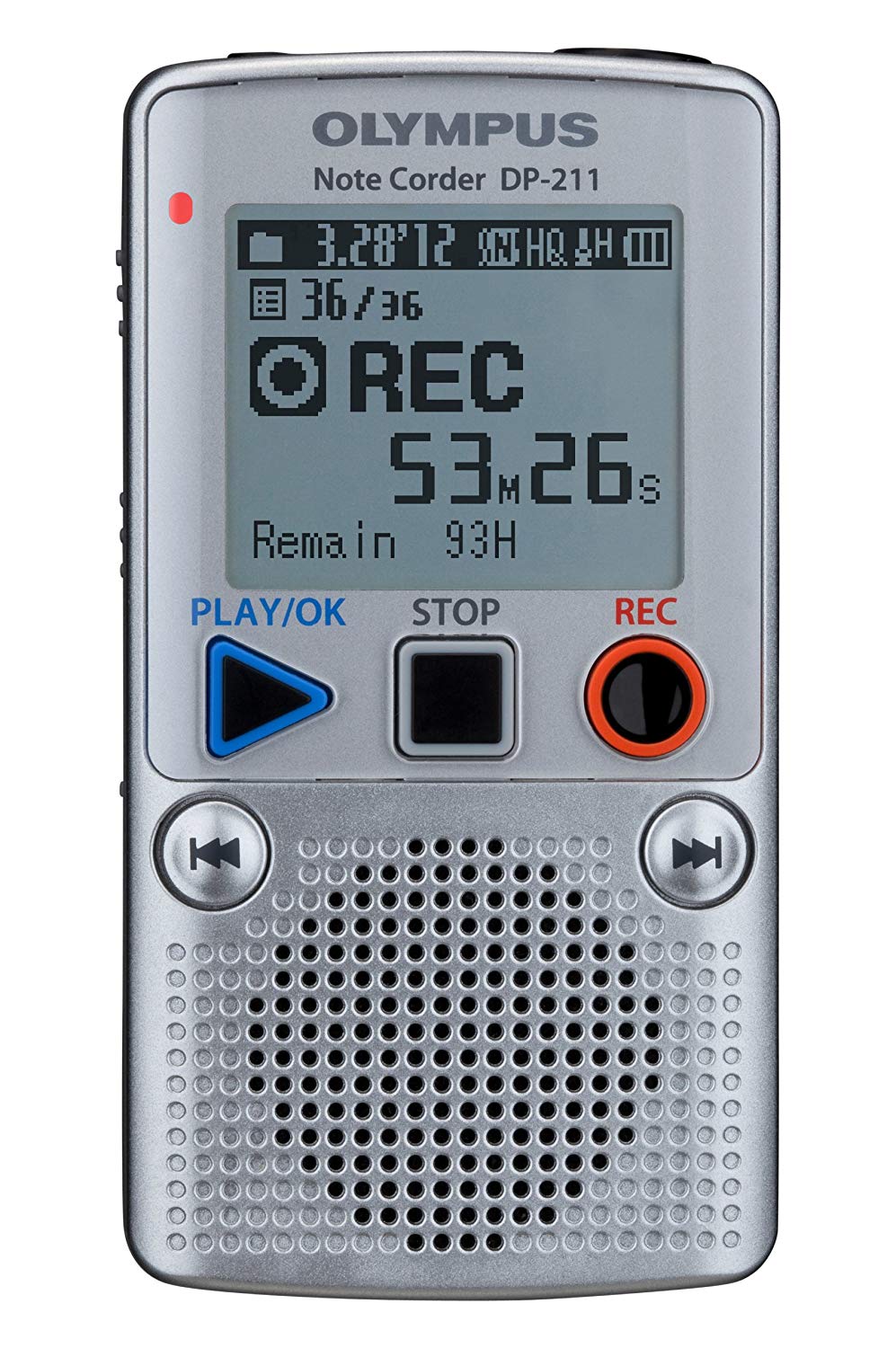 Enregistreur de poche simple et intuitif  Jusqu’à 202h d’enregistrement DP-211