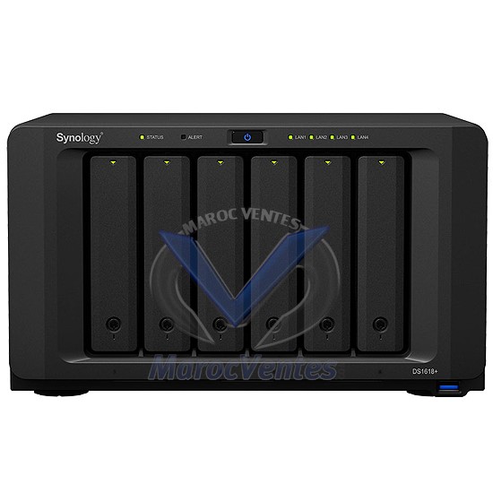 DiskStation Serveur NAS 6 Baies Quad-Core Intel 4 Go de RAM DS1618+