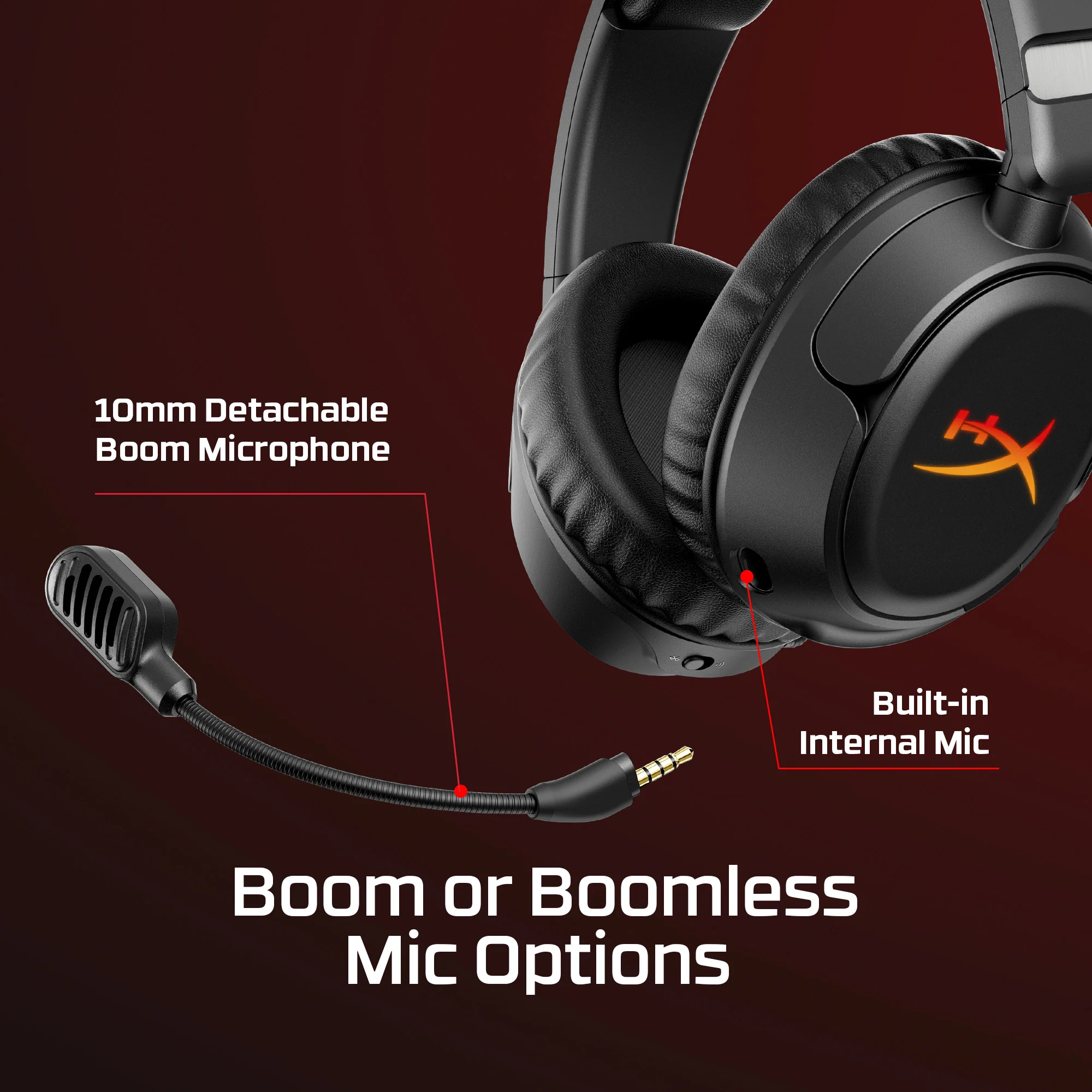 HyperX Cloud Flight 2 WLS Blk Gaming Headset PC B5VC4AA
