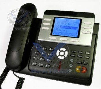Téléphone IP 3 Lignes SIP ou IAX2- POE avec Alimentation VZP502