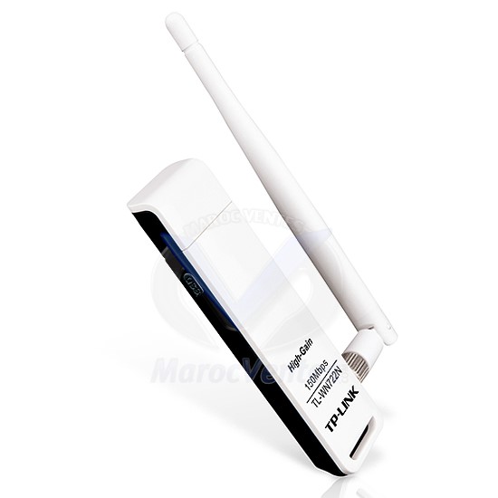 Clé USB Wi-Fi N à gain élevé (150 Mbps) TL-WN722N